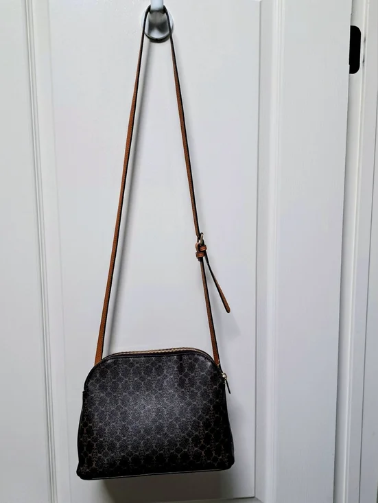 Nanette Lepore, brown and tan  crossbody with tan strap and tassel - Picture 3 of 10